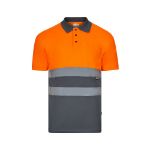 tweekleurige polo met korte mouwen maten 4xl-5xl - 