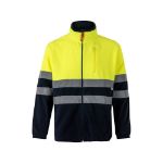 tweekleurig fleecejack (280g/m2) maten 4xl-5xl - 