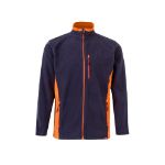 tweekleurig fleecejack maten: xs-3xl - 