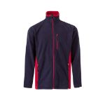 tweekleurig fleecejack maten: xs-3xl - 