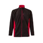 tweekleurig fleecejack maten: xs-3xl - 