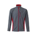 tweekleurig fleecejack maten: xs-3xl - 