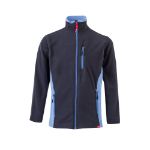 tweekleurig fleecejack maten: xs-3xl - 
