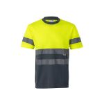 tweekleurig technisch bird-eye t-shirt 4xl-5xl - 