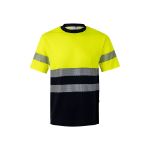 tweekleurig piqué t-shirt (150g/m2) maten: s-3xl - 