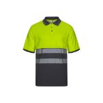tweekleurig piqué poloshirt (150g/m2) maat s-3xl - 