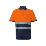 tweekleurig piqué poloshirt (150g/m2) maat s-3xl - 