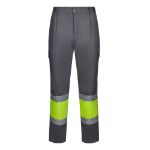 tweekleurige broek keperstof 190 gr maat s-3xl - 