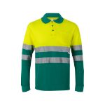 tweekleurige piqué polo (150g/m2) maten s-3xl - 
