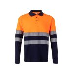 tweekleurige piqué polo (150g/m2) maten s-3xl - 
