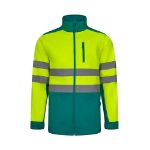 tweekleurig softshell jack maten s-3xl - 