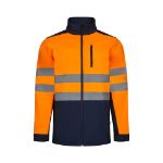 tweekleurig softshell jack maten s-3xl - 