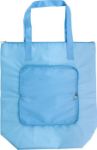 polyester opvouwbare koeltas hal - licht blauw