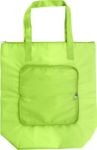 polyester opvouwbare koeltas hal - limegroen