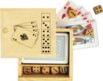 houten doos met spellenset myriam