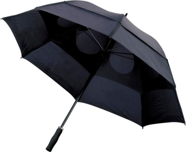 polyester (190t) stormparaplu debbie - zwart