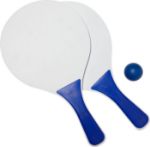 houten strand tennisset eliza - blauw