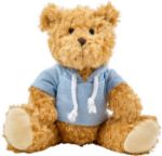 pluche teddybeer monty - licht blauw
