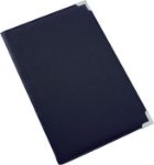 pu documentenmap jovita - blauw