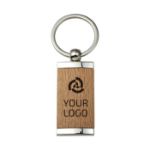metalen en houten sleutelhanger jennie