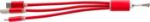 aluminium kabel set alvin - rood