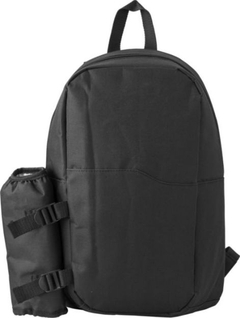 polyester (600d) koel rugzak clinton - zwart