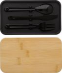 pp dubbele laag lunchbox maxton - zwart