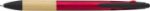 abs 3-kleuren inkt balpen malachi - rood