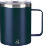 recycled roestvrijstalen dubbelwandige mok 300 ml - blauw
