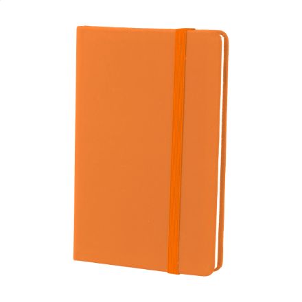 pu bekleed notitieblok met 100 bladzijden. - oranje