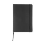 pu leer notieboek met 100 blanco bladzijden. - grijs