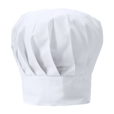chefs muts, 35&percnt; katoen en 65&percnt; polyes - wit