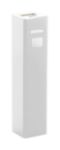 aluminium usb power bank met 2200 mah accu. - wit