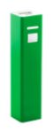 aluminium usb power bank met 2200 mah accu. - groen