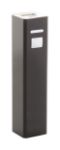 aluminium usb power bank met 2200 mah accu. - zwart