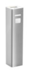aluminium usb power bank met 2200 mah accu. - zilver