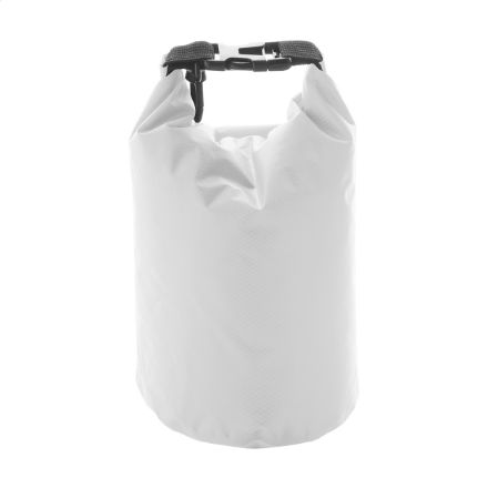waterdichte, ribstop droogtas met plastic buckle e - wit