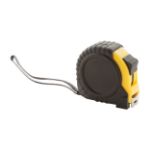meetlint met slot, metalen clip 5 meter. - zwart