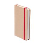 kartonnen notitieboek met 100 vellen. - rood