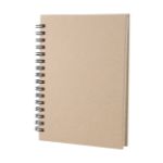 80 bladzijden tellend notitieblok recycled papier - beige