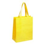 non-woven boodschappentas met lange hengsels. - geel
