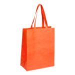 non-woven boodschappentas met lange hengsels. - oranje