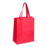non-woven boodschappentas met lange hengsels. - rood
