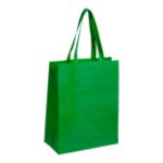 non-woven boodschappentas met lange hengsels. - groen