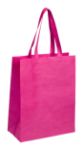 non-woven boodschappentas met lange hengsels. - fuchsia