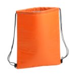 trekkoord koeltas met aluminium voering. - oranje