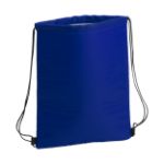 trekkoord koeltas met aluminium voering. - blauw