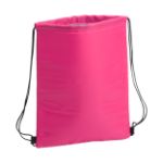 trekkoord koeltas met aluminium voering. - fuchsia