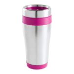 roestvrijstalen dubbelwandige thermosbeker 450 ml - fuchsia