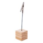 houten notitieclip met metaal.